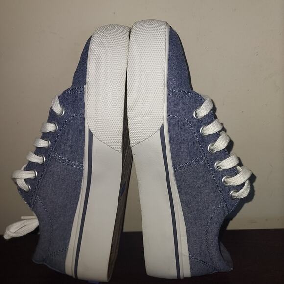 Keds Women's Sneakers 6.5M Platform Lace Up Low Top Jump Kick Duo Chambray Blue - Picture 12 of 15